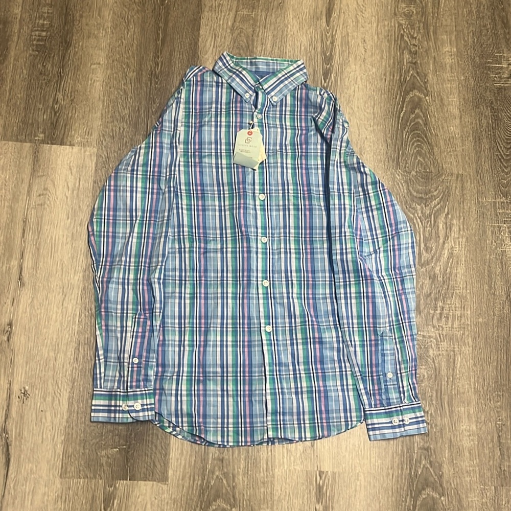 NWT boys long sleeve button up